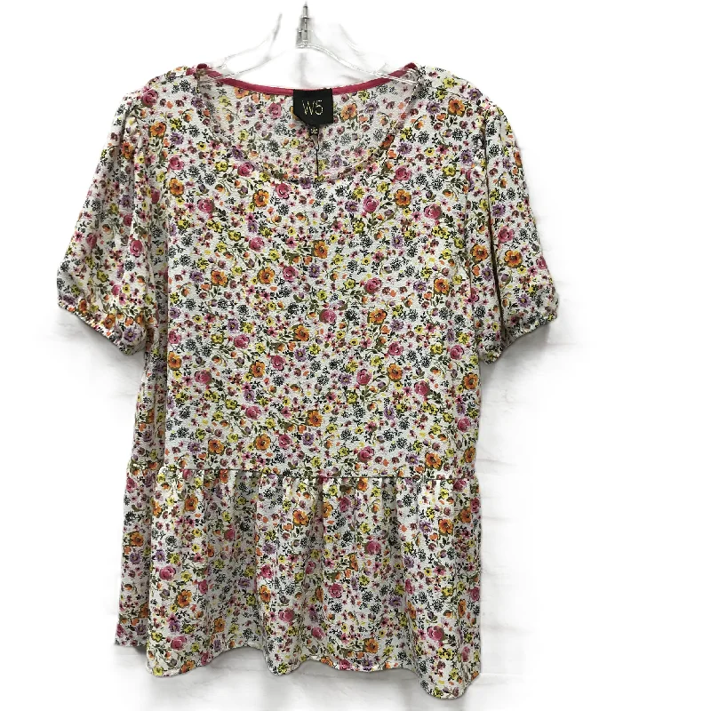 Early Access Pink Top Short Sleeve By W5, Size: M