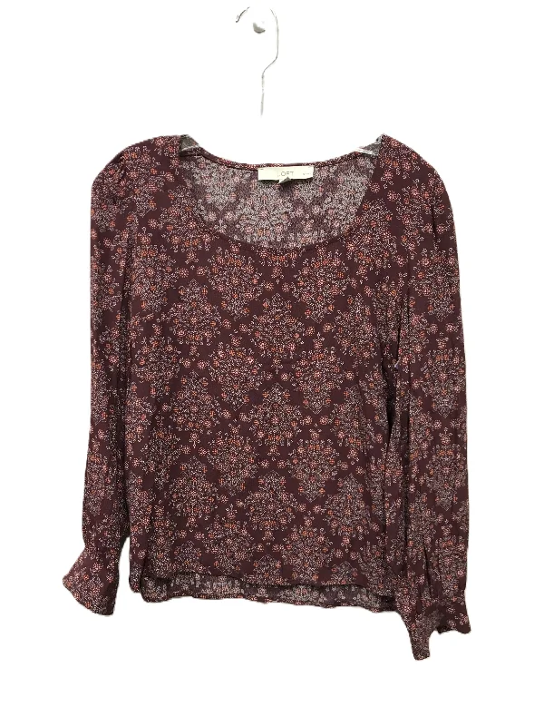 Exclusive Deal Purple Top Long Sleeve By Loft, Size: Petite Xxs
