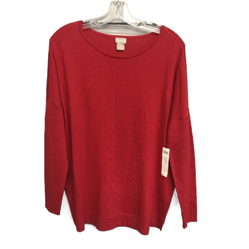 YEAR-End Clearance Red Sweater By Chicos, Size: M