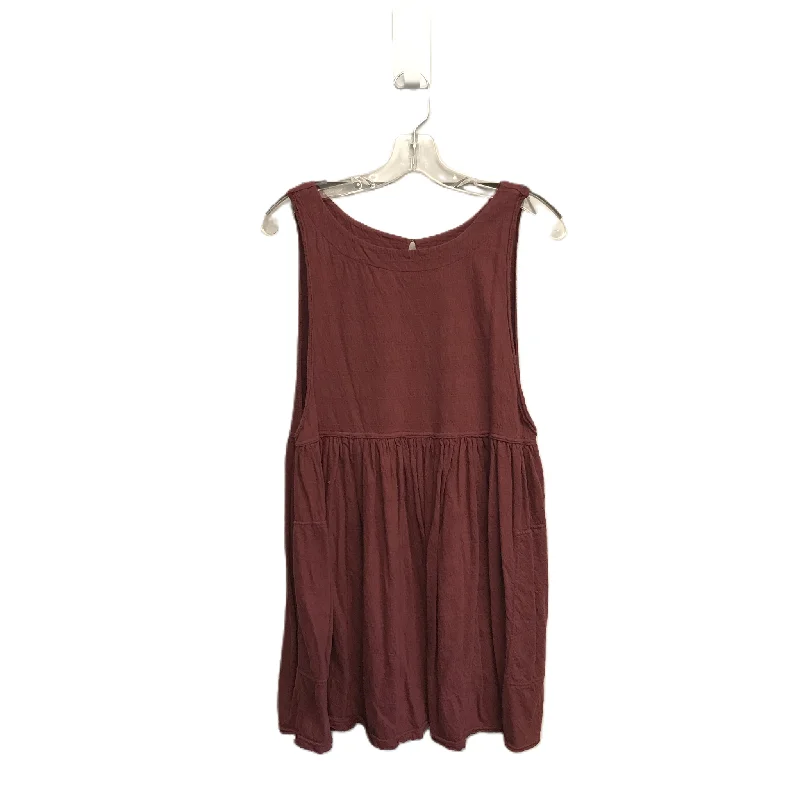 Price Drop Alert Red Top Sleeveless By Free People, Size: S