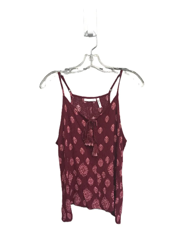 Sale Event Red Top Sleeveless By Luq Size: L