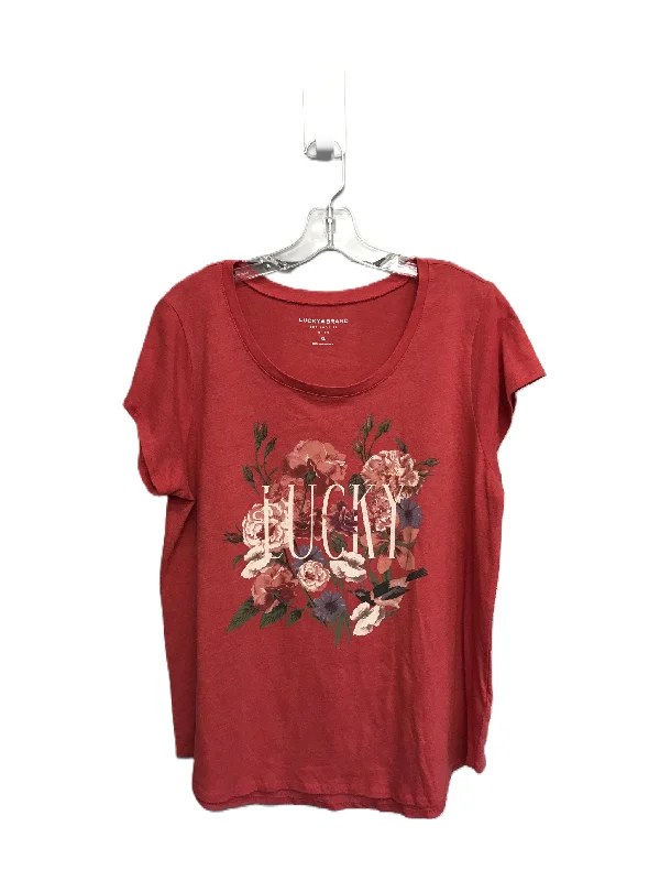 Massive Deals Top Short Sleeve Basic By Lucky Brand  Size: Xl