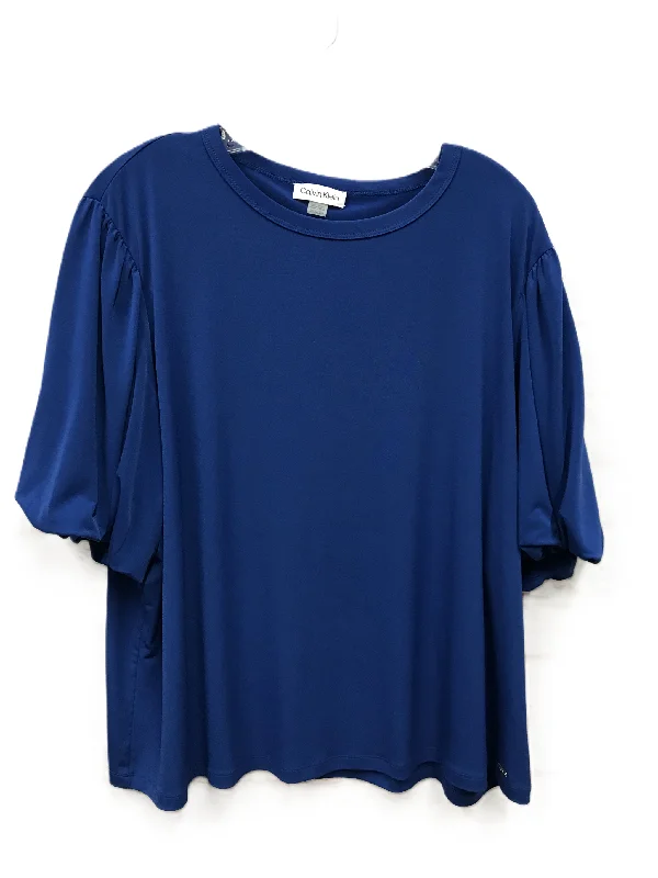 Steals and Deals Top Short Sleeve By Calvin Klein  Size: 2x