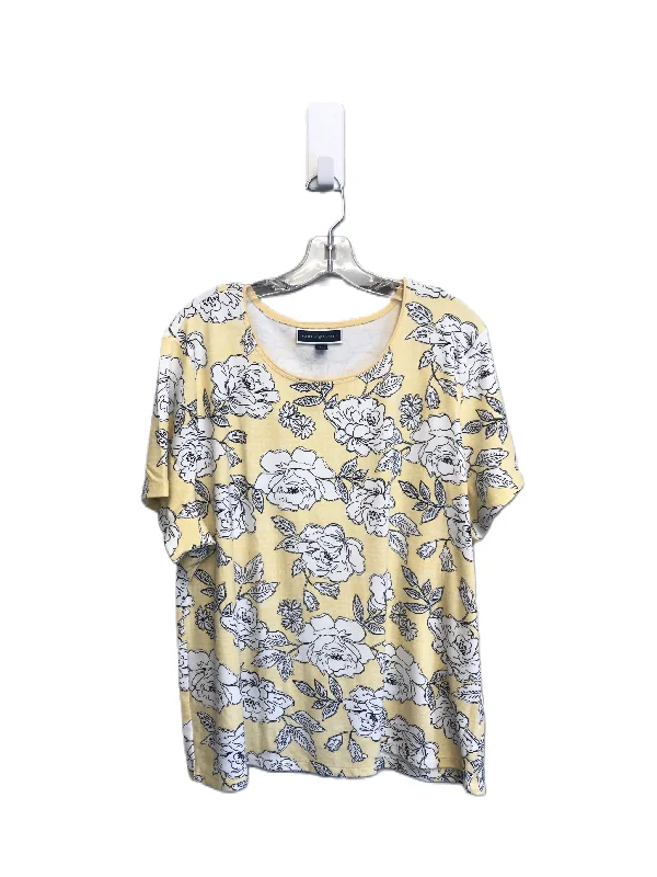 Closeout Sale Top Short Sleeve By Karen Scott  Size: 3x