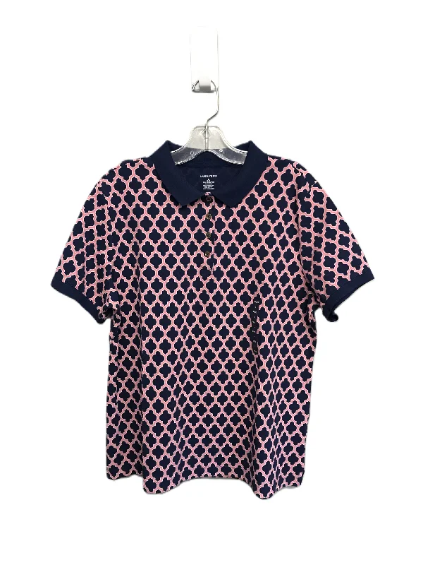 Early Bird Discount Top Short Sleeve By Lands End  Size: L