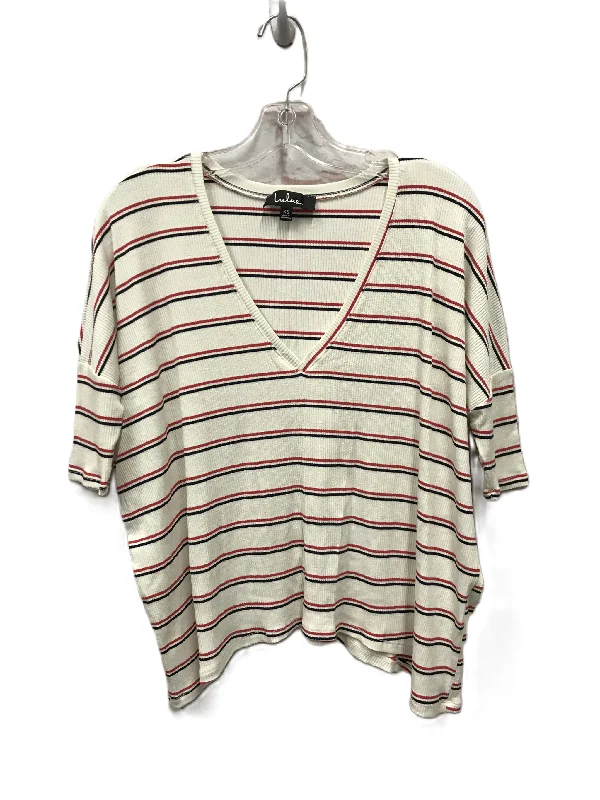 Buy More, Save More White Top Short Sleeve By Lulus, Size: Xs