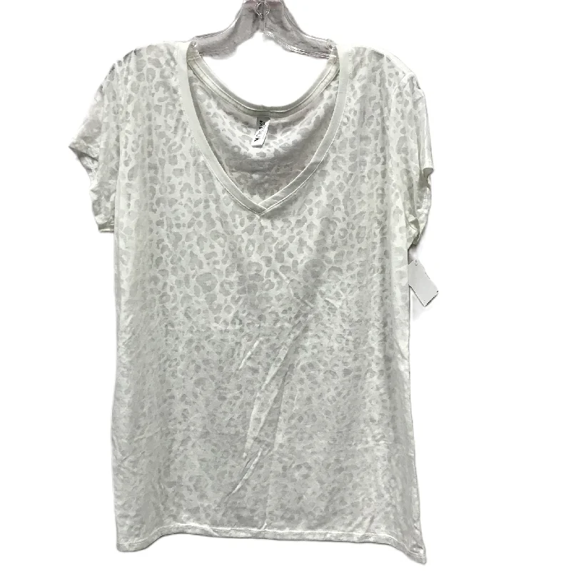 Huge Discounts White Top Short Sleeve By Tee Shop, Size: Xl