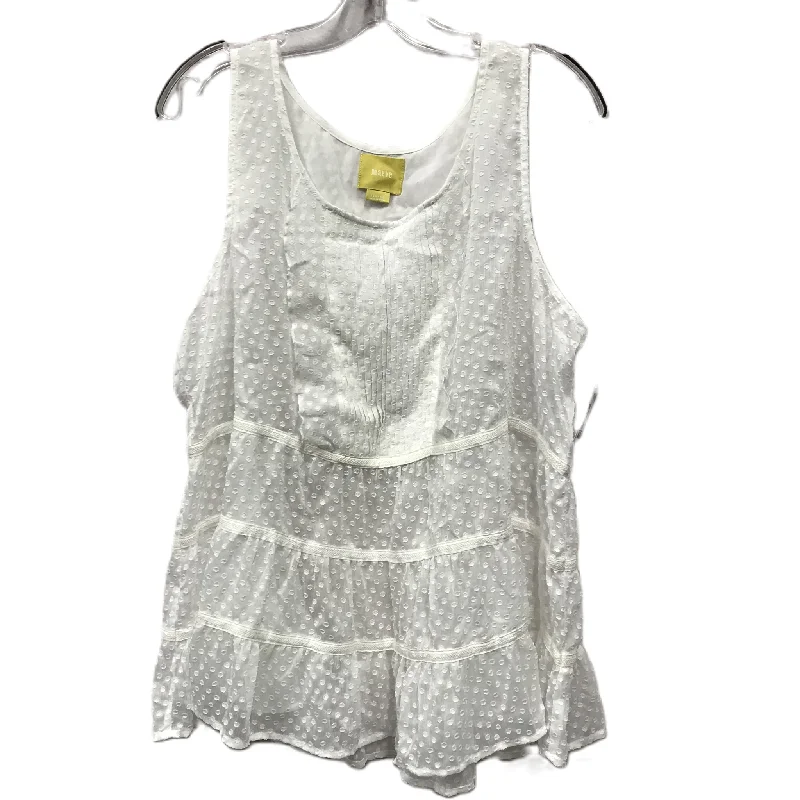 Discount Deals White Top Sleeveless By Maeve, Size: Xl
