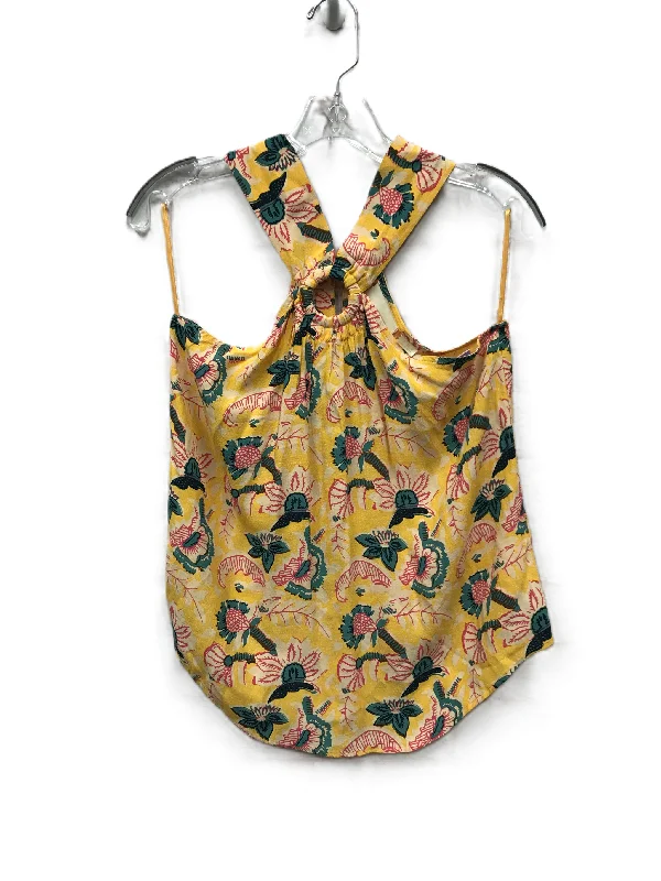 Buy Now Yellow Top Sleeveless By Maeve, Size: xs