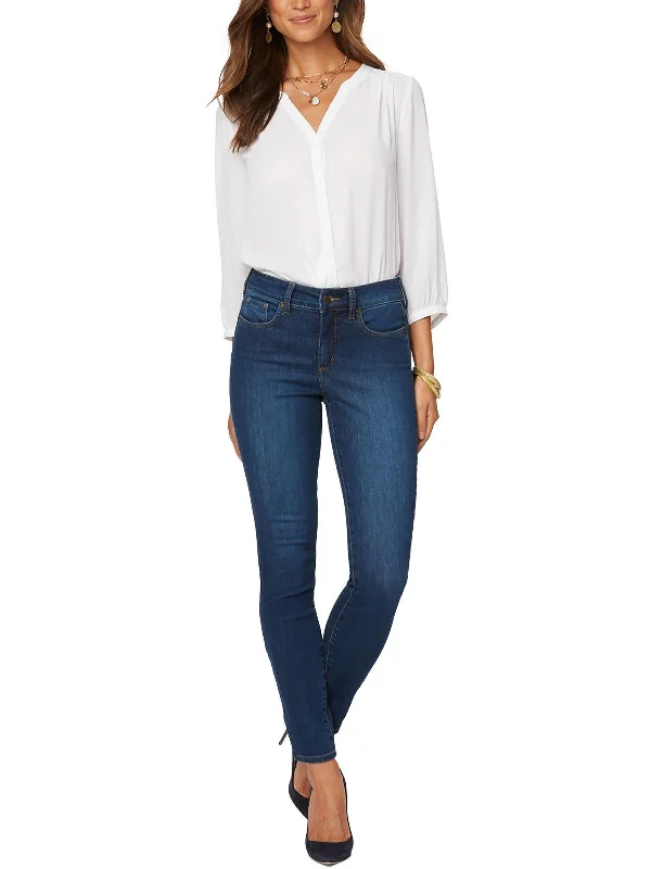 Big Discounts Ami Womens Low Rise Dark Wash Skinny Jeans