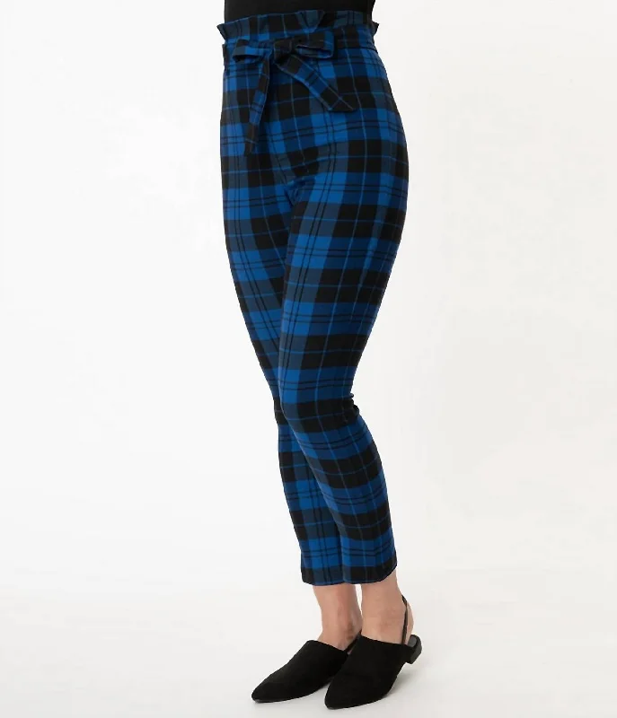Act Now Angelina Pants In Blue/black