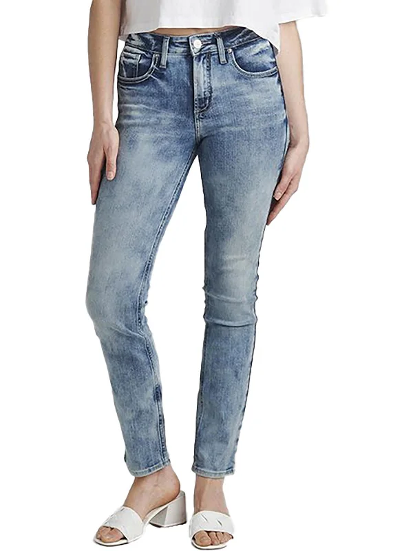 Major Savings Avery Womens High Rise Curvy Fit Straight Leg Jeans