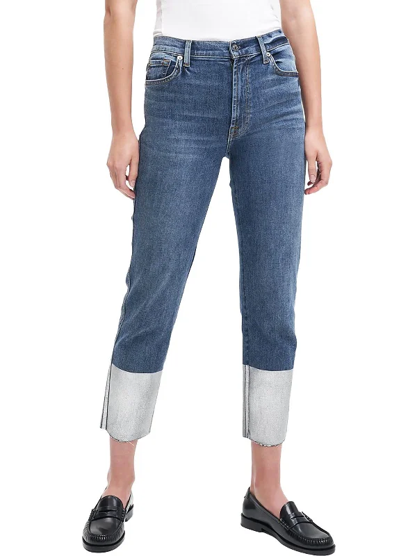 Today Only Bair Authentic  Womens High Waist Cropped Straight Leg Jeans