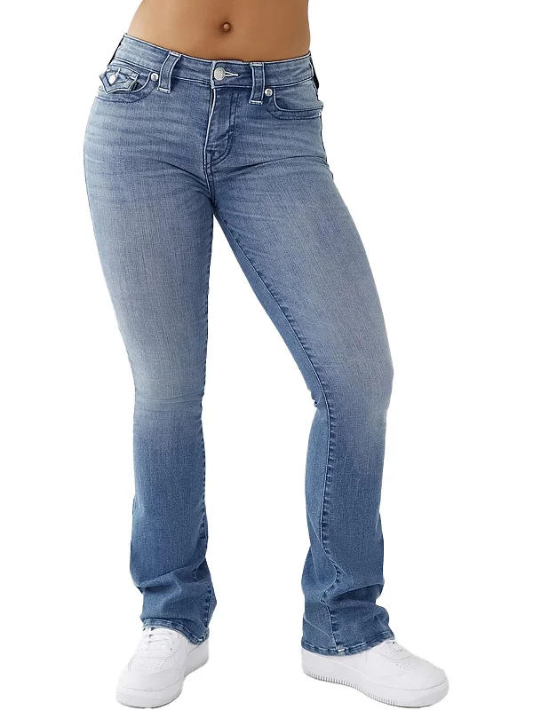 Huge Discounts Becca Womens Mid-Rise Medium Wash Bootcut Jeans