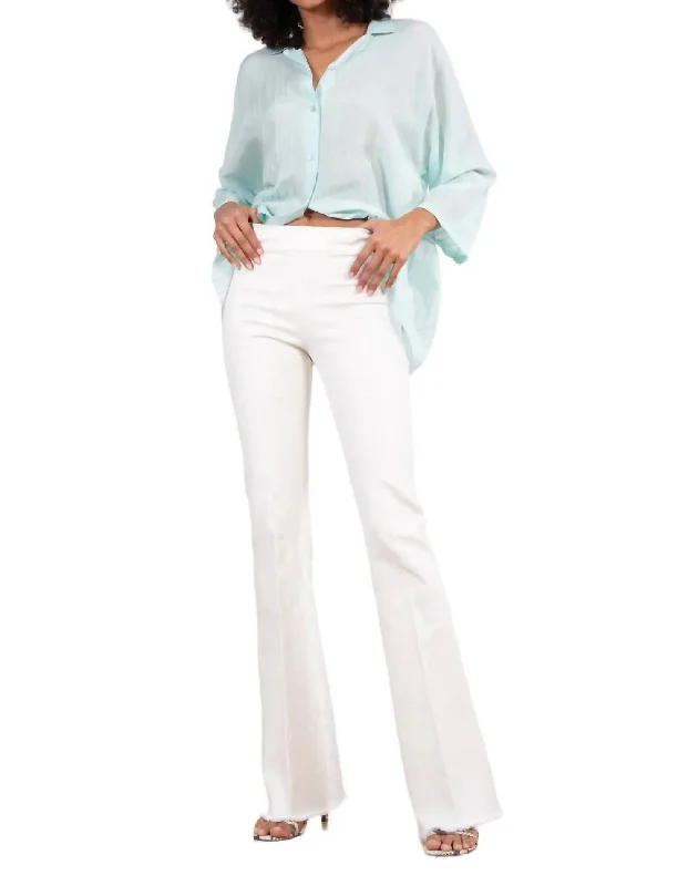 Bellini Long Denim Pant In White