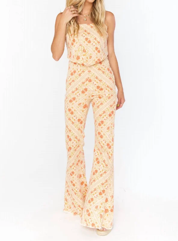Instant Discount Belmont Pull-On Trouser In Patchwork Paisley