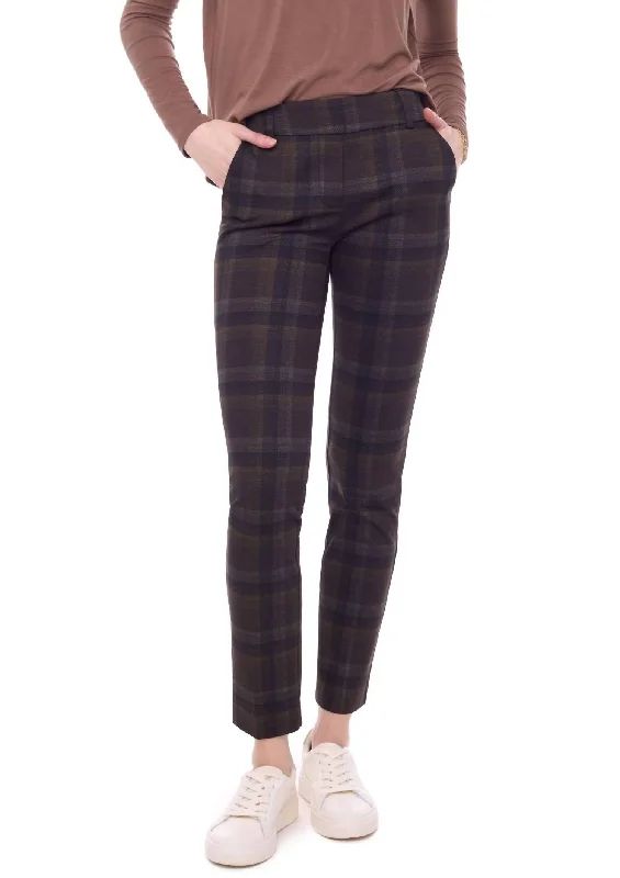 Act Fast Bonnie Plaid Pant In Kodiak