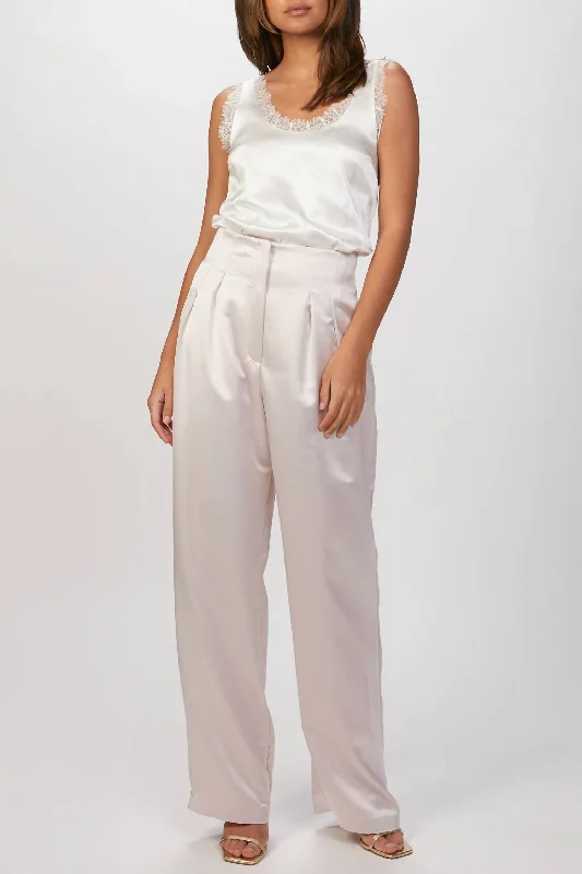 Buy More, Save More Clyde Satin Pants In Powder