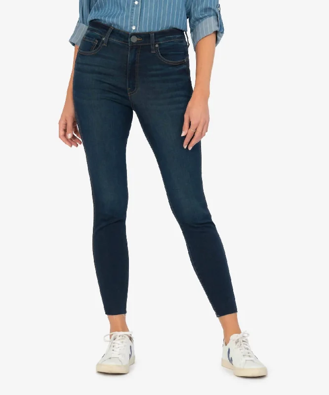 Friends and Family Sale Connie High Rise Fab Ab Slim Fit Jeans In Altar Wash