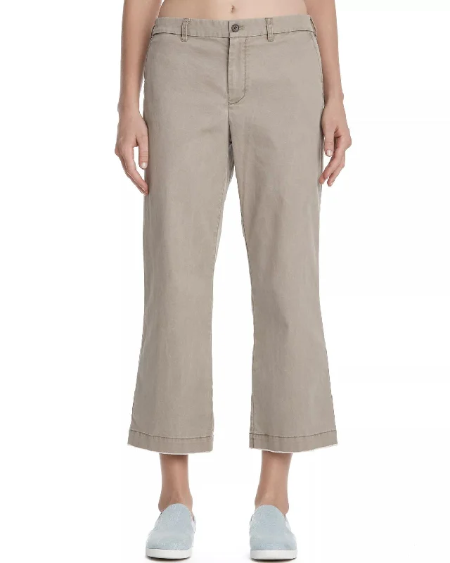 Loyalty Reward Cropped Boyfriend Enzyme Wash Pant In Faded Sage