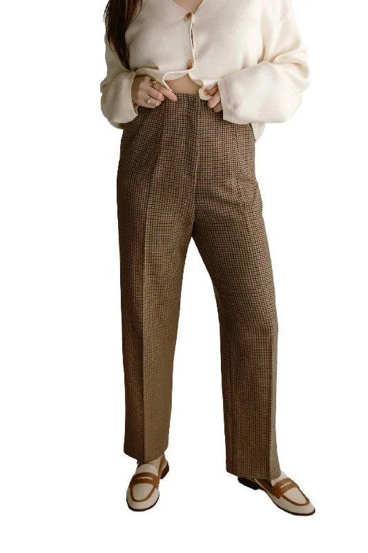 Buy More, Save More Dan Houndstooth Pant In Brown