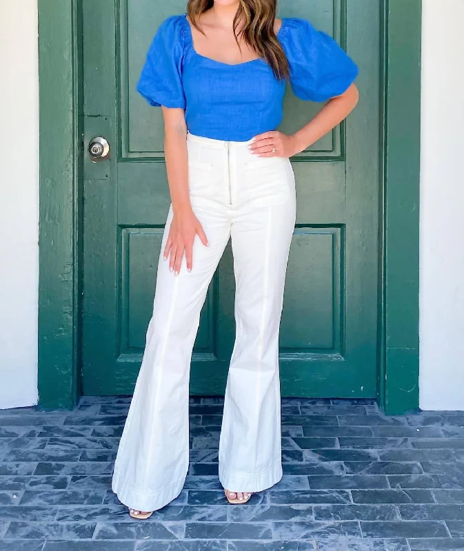 Bargain Prices Farrah Flared Pants In White