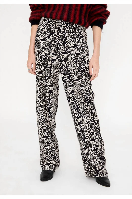 Extra Savings Flare Trouser Pant In Psychadelic