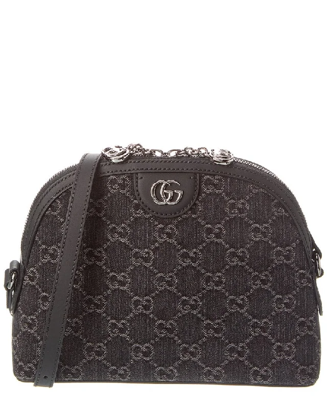 Amazing Deals Gucci Ophidia Small GG Denim & Leather Shoulder Bag