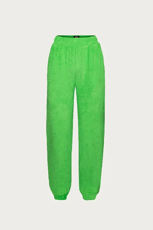 Final Clearance Hamili Terry Jogger In Bright Green