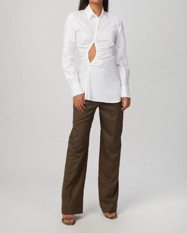 Don’t Miss Out Heart Pant In Melange Brown