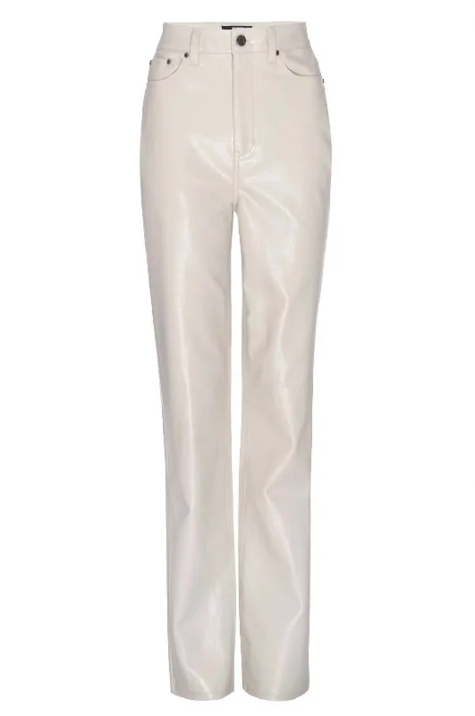 Heston Straight Leg Pant In Off White