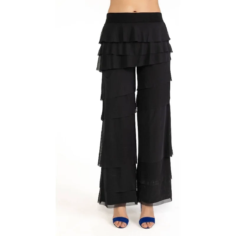 Price Buster Layered Pants In Black