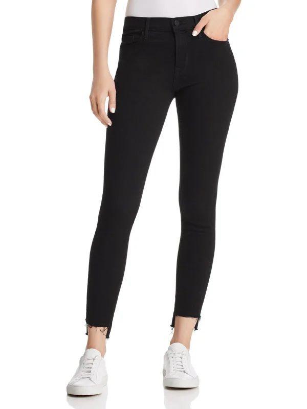 Lowest Price Le Skinny de Jeanne Womens Mid-Rise Denim Skinny Jeans