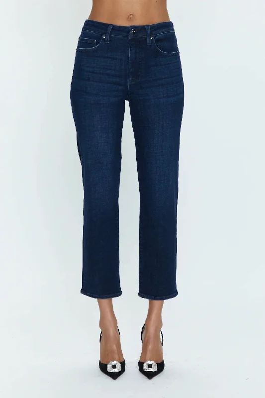 Huge Discounts Monroe Crop High Rise Cigarette Jeans In Orania