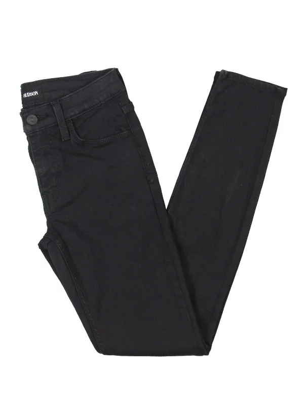 Hurry In Natalie Womens Mid Rise Cropped Skinny Jeans