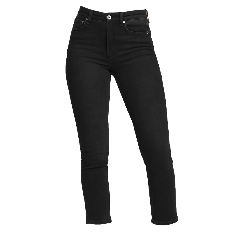 Limited Time Discount Nina High Rise Ankle Cigarette Highland Jeans In Black