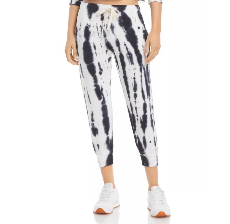 Painter Super Soft Sweatpants In Faded Black Tie Dye