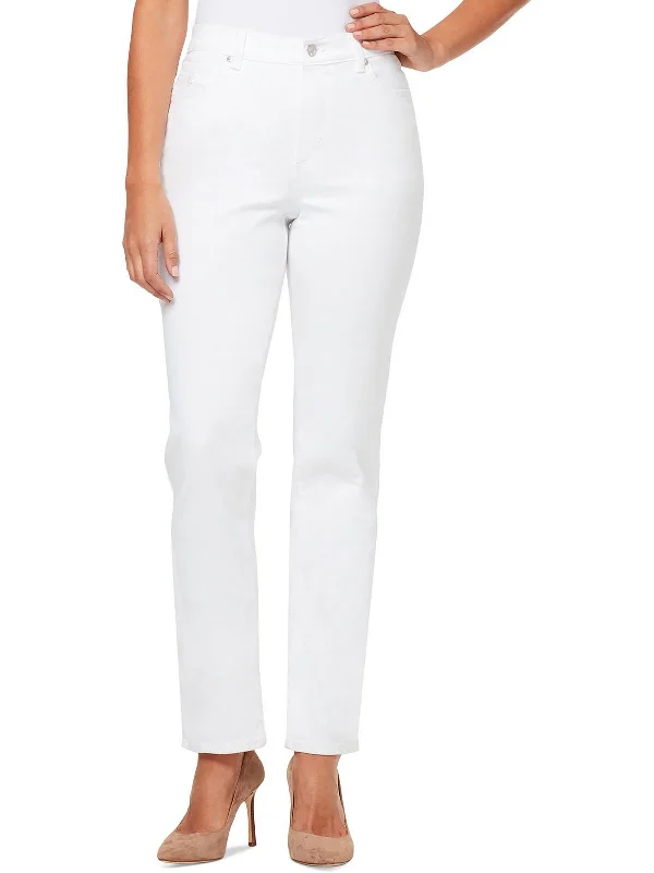 Discount Deals Petites Womens Ankle Slimming Straight Leg Jeans