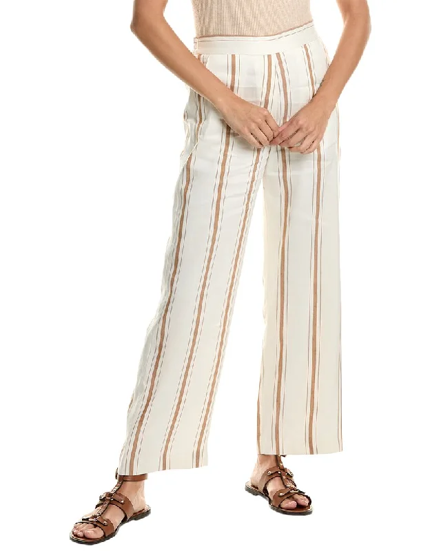 Piazza Sempione Anna Linen & Silk-Blend Pant