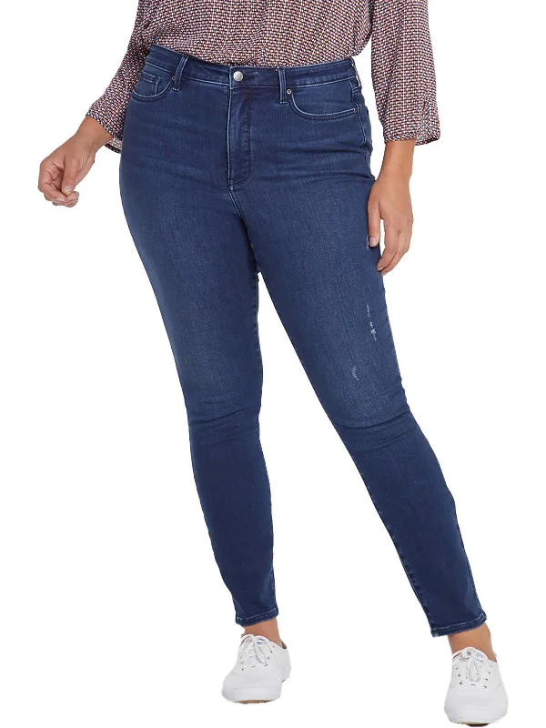 Special Price Plus Ami Womens High-Rise Dark Wash Skinny Jeans