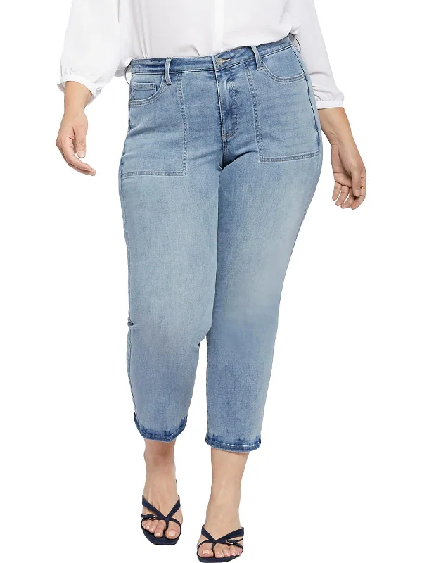 Take Advantage Plus Piper Womens Lift Tuck Technology Relaxed Ankle Jeans