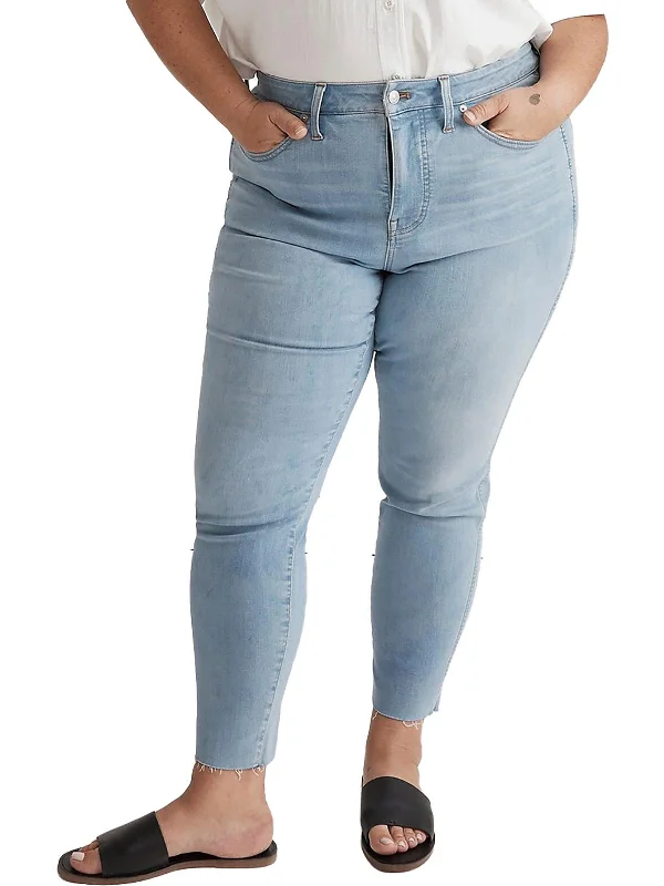 Online Exclusive Plus Womens High-Rise Cropped Skinny Jeans