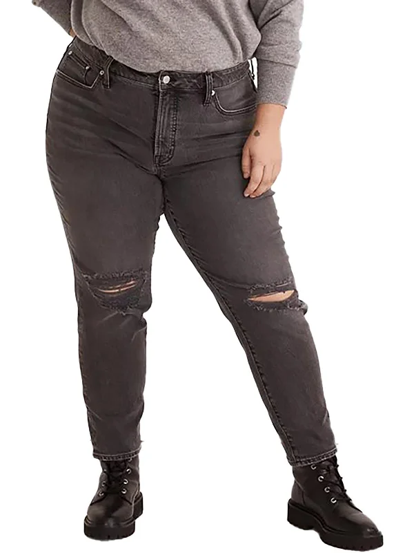Low Prices Plus Womens High-Rise Destroyed Skinny Jeans