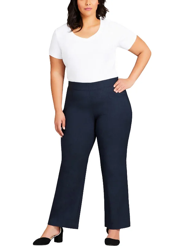 Super Sale Plus Womens Knit Stretch Bootcut Pants