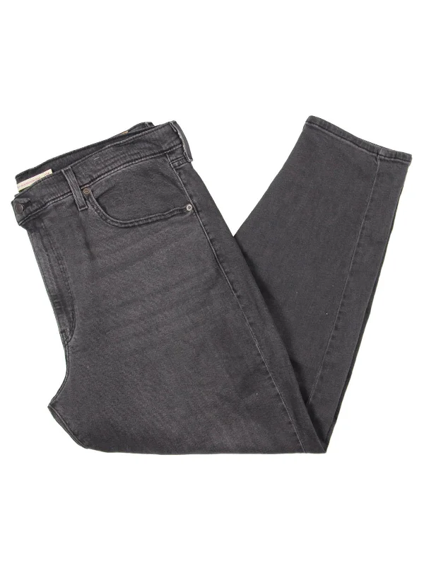 Daily Deals Plus Womens Relaxed Tapered Mom Jeans