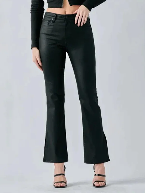 Huge Savings Ryan High Rise Bootcut Slit Jeans In Black