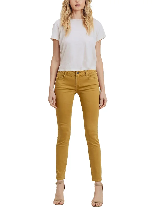 Buy Now Sarina Womens Mid Rise Colored Skinny Jeans