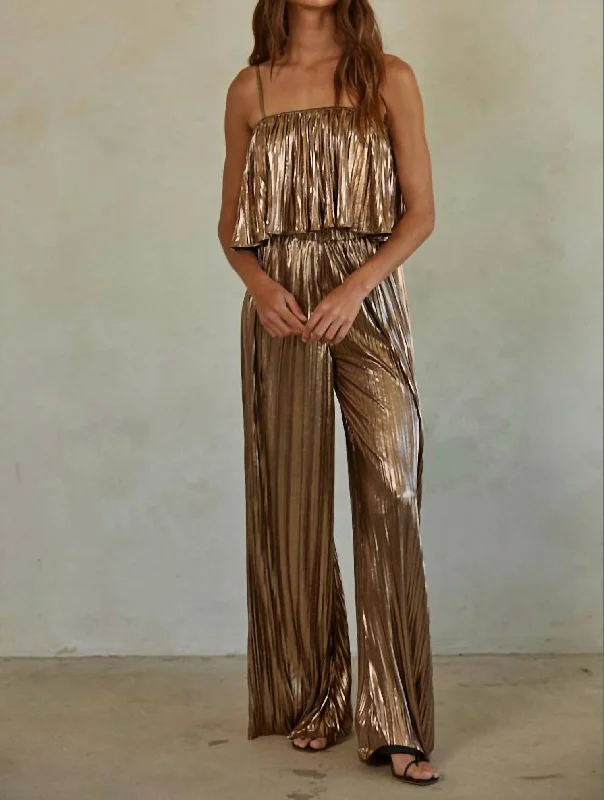 Lowest Price The Livia Pants Woven In Bronze
