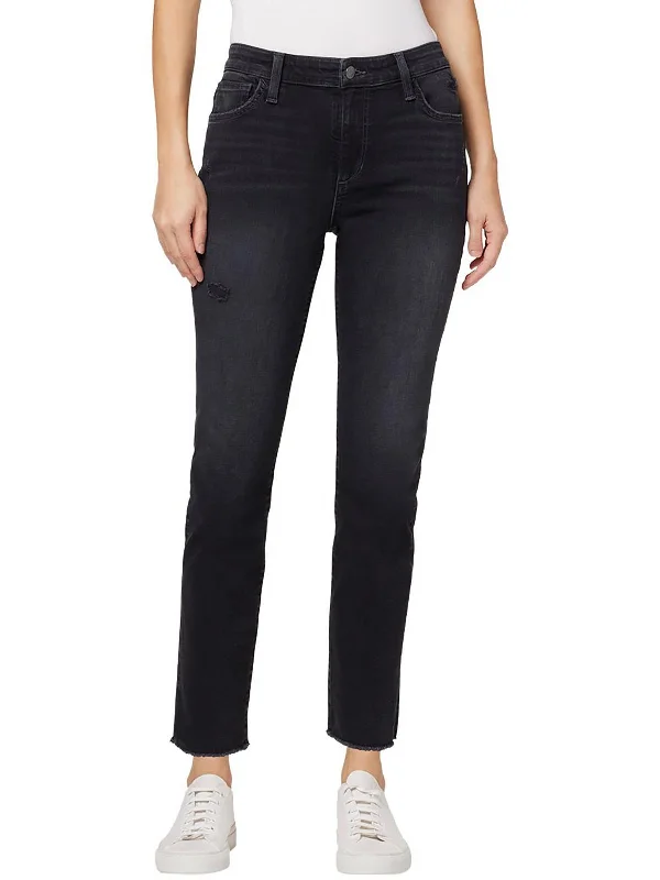 Today’s Special The Tomboy Womens Raw Hem Distressed Slim Jeans