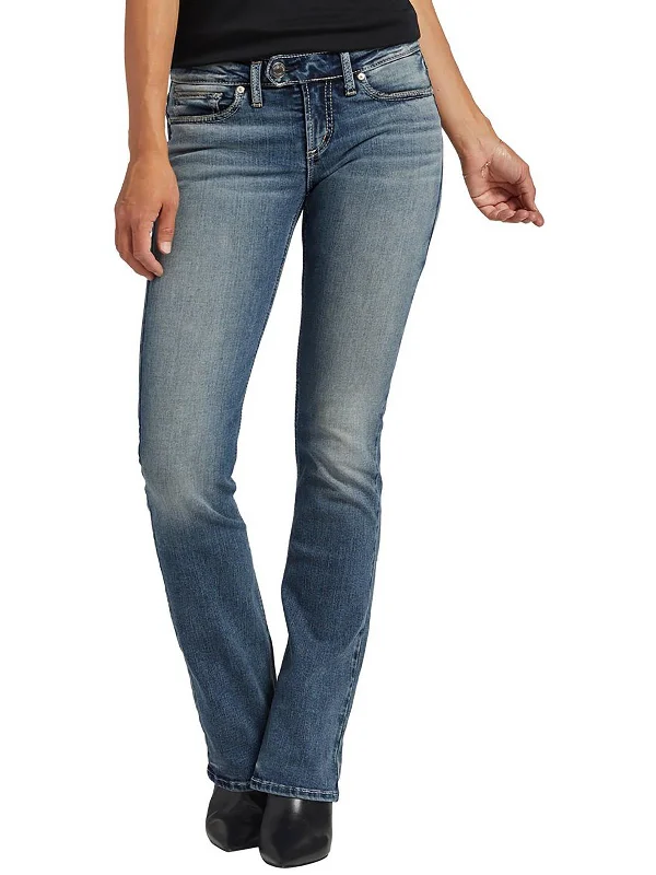 Exclusive Deal Tuesday Womens Low-Rise Slim Bootcut Jeans